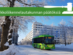 Joukkoliikennelautakunnan ennakkotiedote talvi. Kuva Katja Kauppila